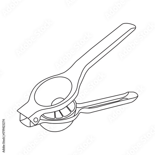 Manual citrus squeezer icon design
