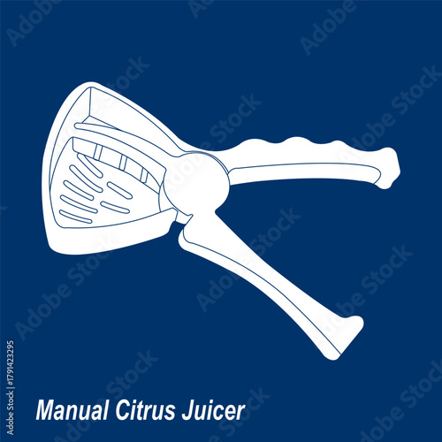 Manual citrus squeezer icon design