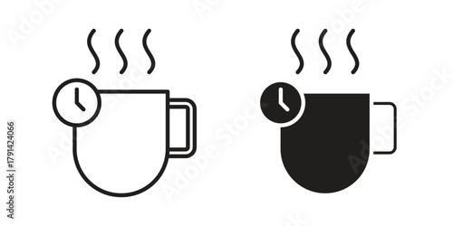 Break icon. Vector linear icons. simple flat icons