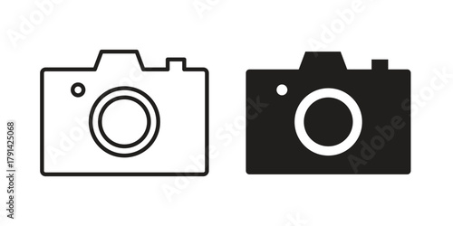 Camera icon. Vector linear icons. simple flat icons