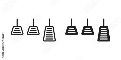 car pedal icon. Vector linear icons. simple flat icons