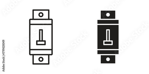 Circuit Breaker icon. Vector linear icons. simple flat icons