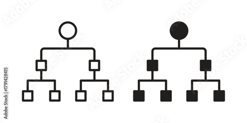 classification icon. Vector linear icons. simple flat icons