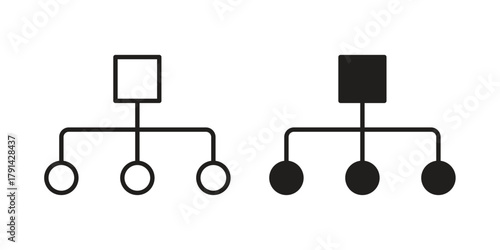 classification icon. Vector linear icons. simple flat icons