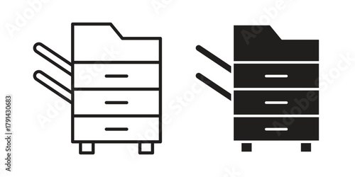 Copier icon. Vector linear icons. simple flat icons