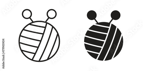 Crochet icon. Vector linear icons. simple flat icons