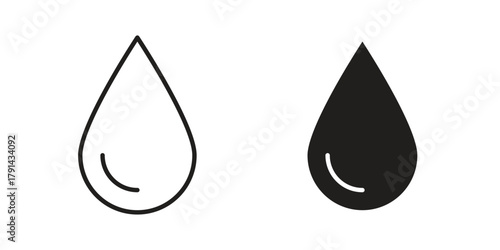 Drop icon. Vector linear icons. simple flat icons