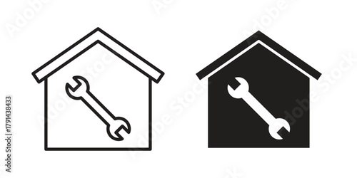 Home repair icon. Vector linear icons. simple flat icons