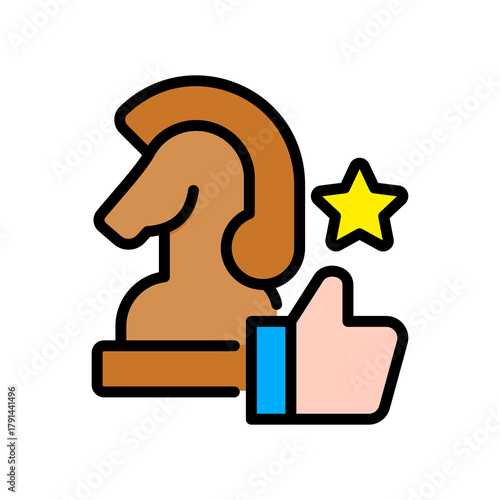 Success Strategies lineal color icon