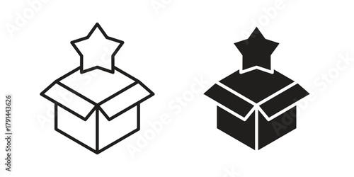 New product icon. Vector linear icons. simple flat icons