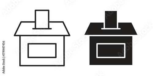 Referendum icon. Vector linear icons. simple flat icons
