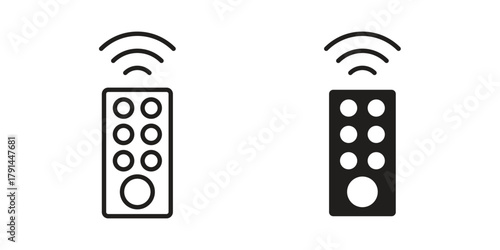 Remote control icon. Vector linear icons. simple flat icons