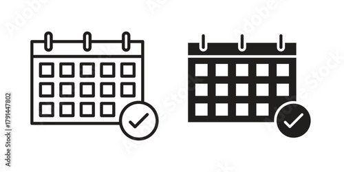 Reservation icon. Vector linear icons. simple flat icons