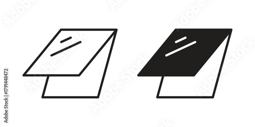 Roof window icon. Vector linear icons. simple flat icons