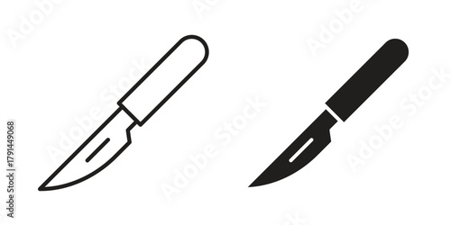 Scalpel icon. Vector linear icons. simple flat icons