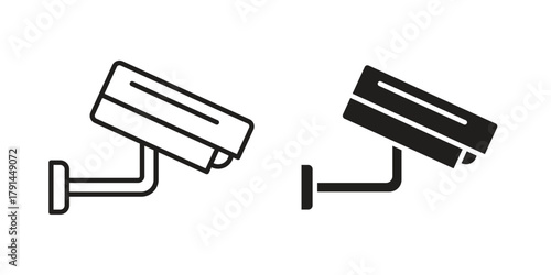 Security camera icon. Vector linear icons. simple flat icons