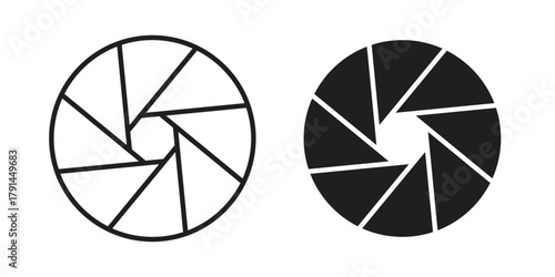 Shutter icon. Vector linear icons. simple flat icons