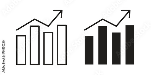 Stagflation icon. Vector linear icons. simple flat icons