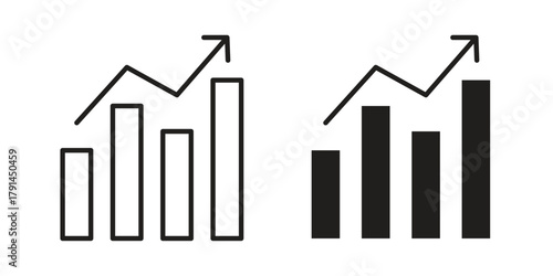Stagflation icon. Vector linear icons. simple flat icons