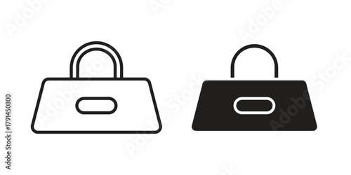 Sports bag icon. Vector linear icons. simple flat icons