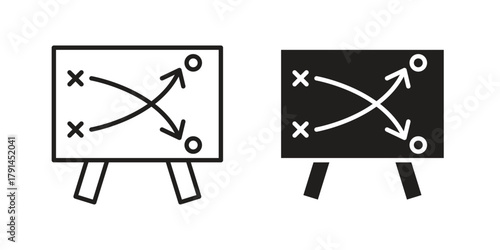 Tactical icon. Vector linear icons. simple flat icons