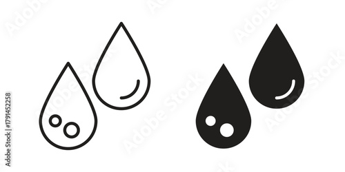 Tear drop icon. Vector linear icons. simple flat icons