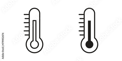 Thermometer icon. Vector linear icons. simple flat icons