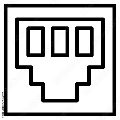 Electrical socket icon