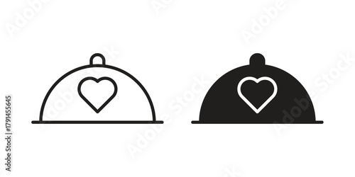 Wedding dinner icon. Vector linear icons. simple flat icons