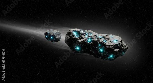 3I/ATLAS Space comet in a star cluster.