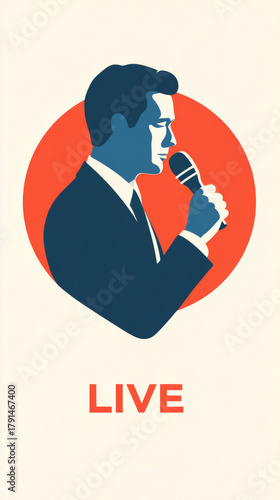Celebrating international sports journalist day with stylized live broadcast design