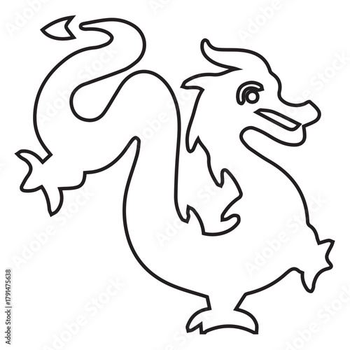 Dragon Outline