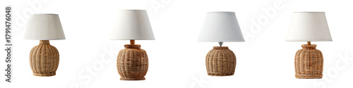 Charming rattan table lamps collection for cozy interiors, bring warmth and natural elegance to your home decor, perfect for creating a relaxing ambiance