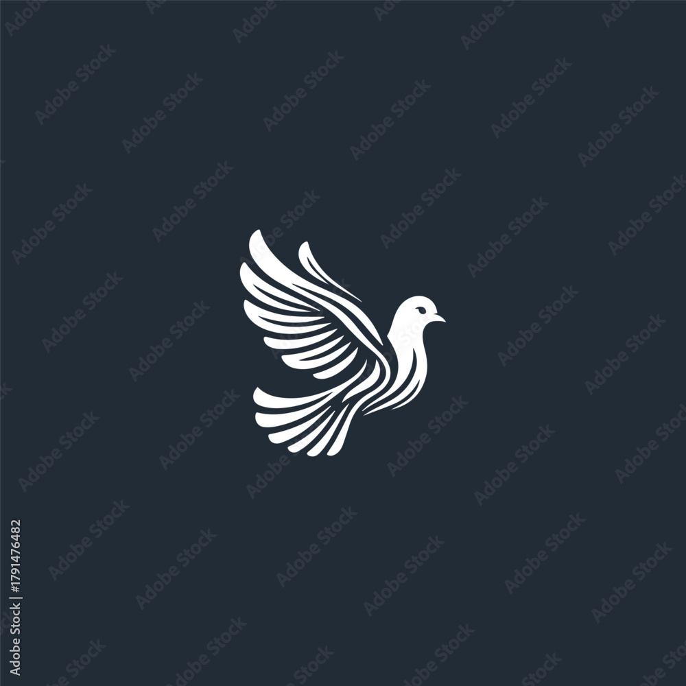 Obraz premium Bird logo icon design template vector illustration