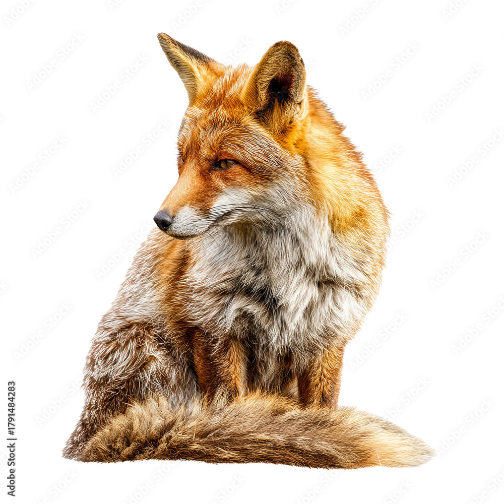 Obraz premium Fox, no background, PNG, photograph assets.