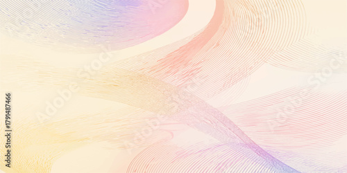 Pastel Gradient Wave Flow Abstract Digital Art Background