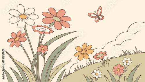 dreamy pastel flowers