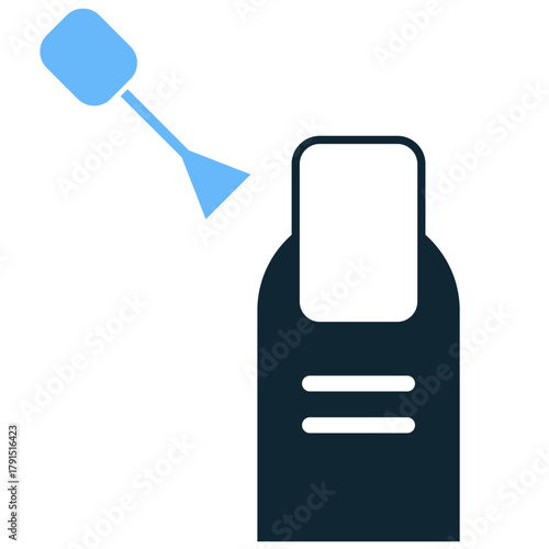 Nail Polish Icon Vector Ideal for beauty salons, manicure/pedicure services, cosmetic product packaging, and fashion graphics