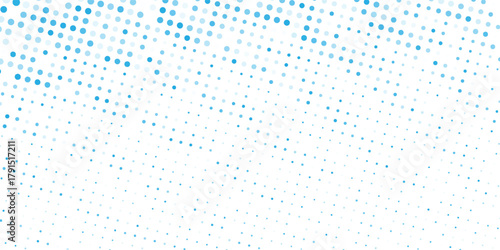 Graphic Vector Gradient Blue Color Halftone Background Staggered Dots Pattern modern dotted. vector graphic