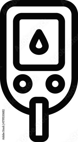 Glucose meter icon