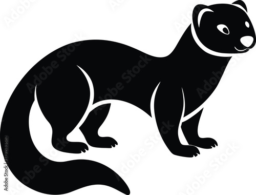 Stylized weasel icon with vibrant color options