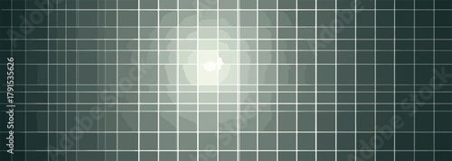 Abstrato vetor grade com brilho central e gradiente de cor verde escuro