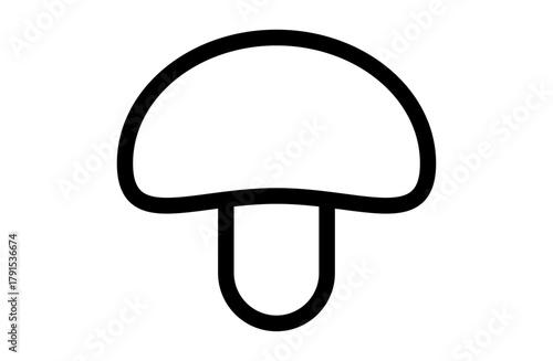 きのこのシンプルなベクターアイコン