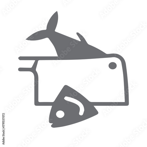 Fish Cutting Icon