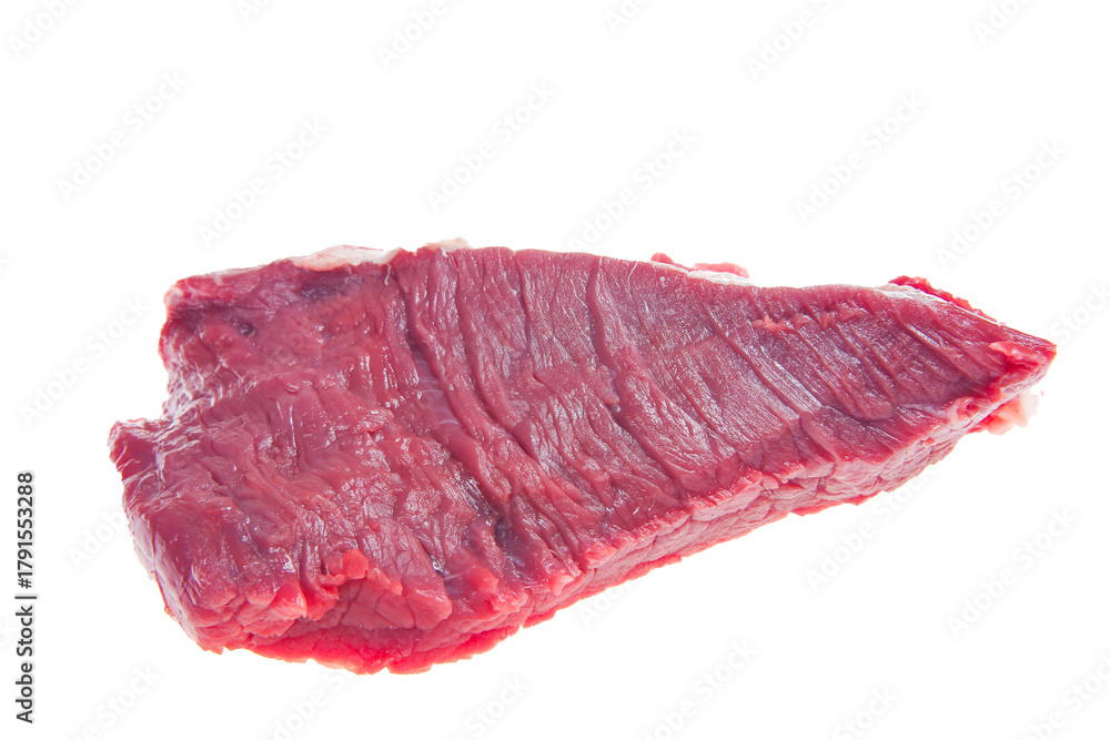 Fototapeta premium Raw beef on a white background