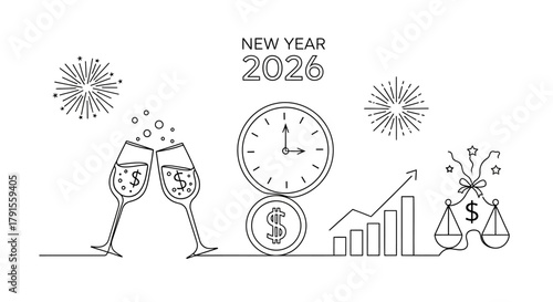 party new year and hight bussines