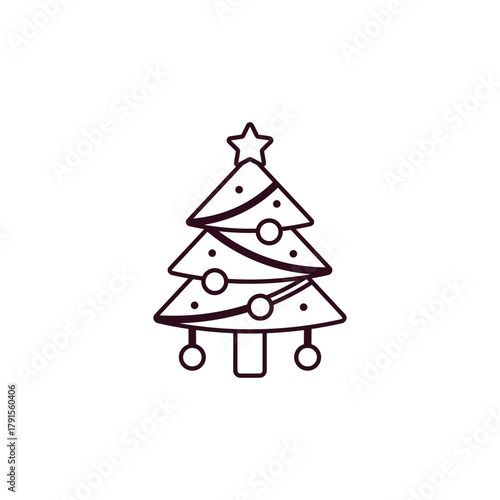 Christmas tree illustration