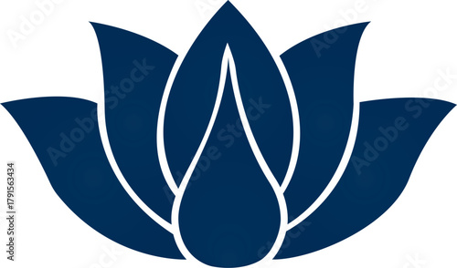 Lotus Flower Spa Wellness Logo Design Beauty Vector Template Icon