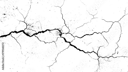 old cracked concrete wall