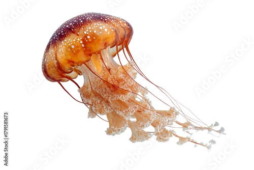 Hybrid Windmill–Jellyfish Creature Design on Transparent Background